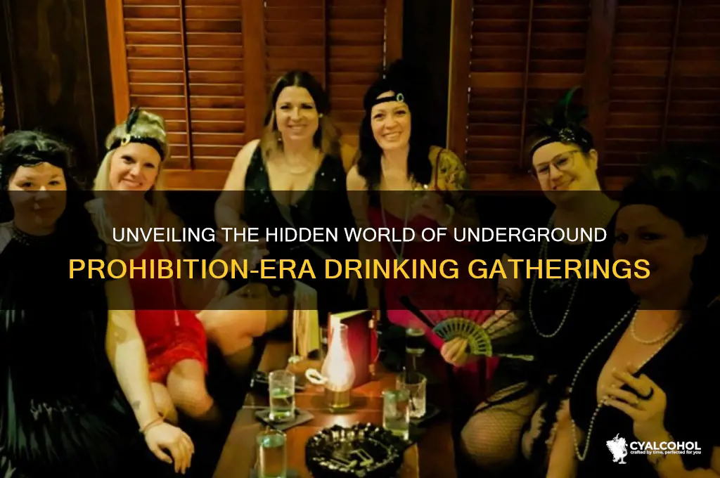 what were secret alcohol parties called