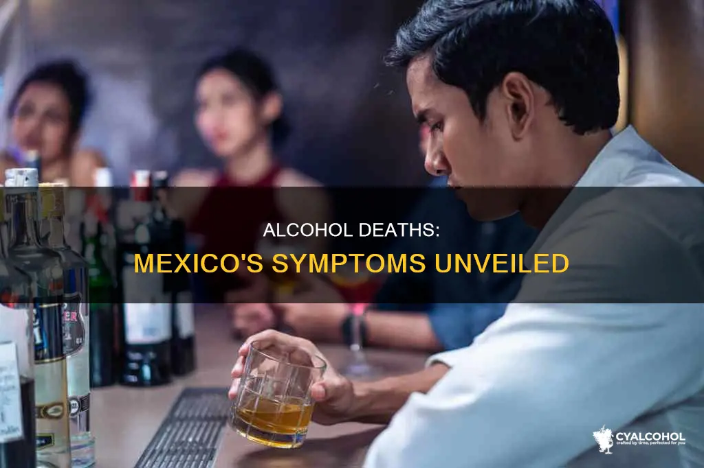 what were the symptoms of alcohol deaths in mexico