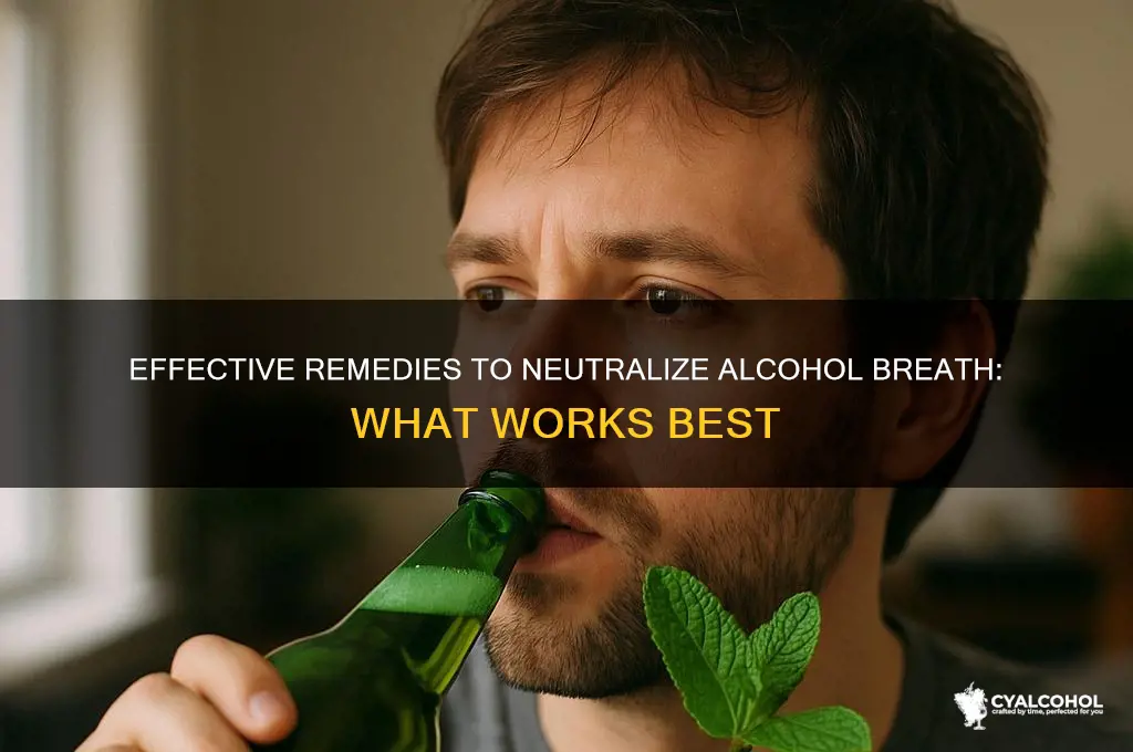 what works best for alcohol breath