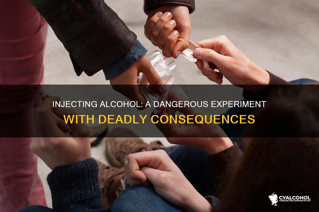 what would happen if i injected myself with alcohol