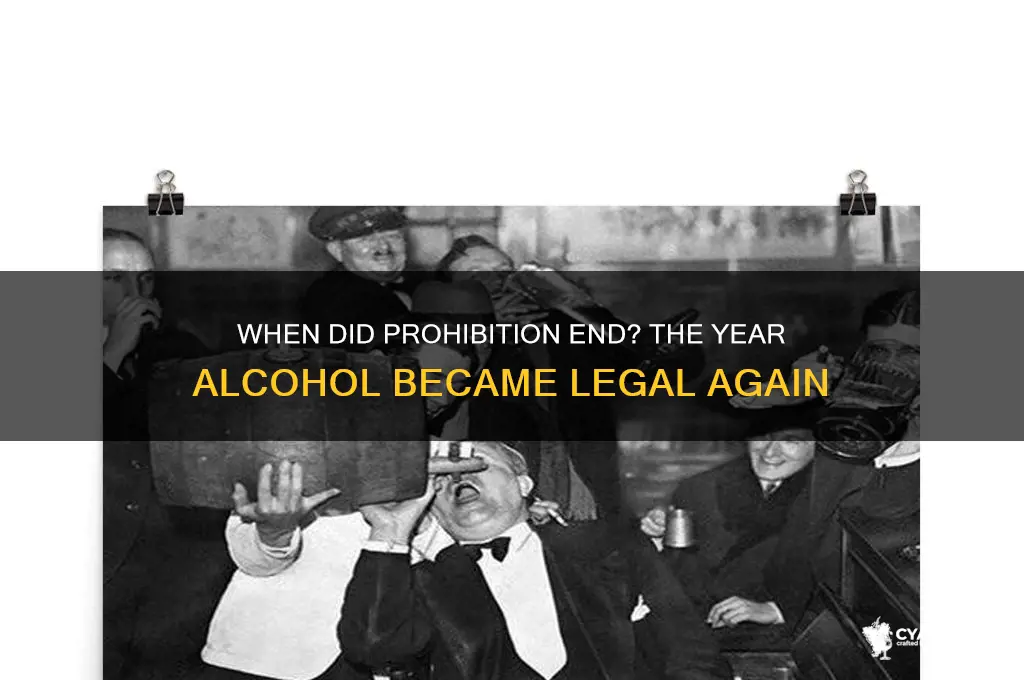 what year did alcohol became legal