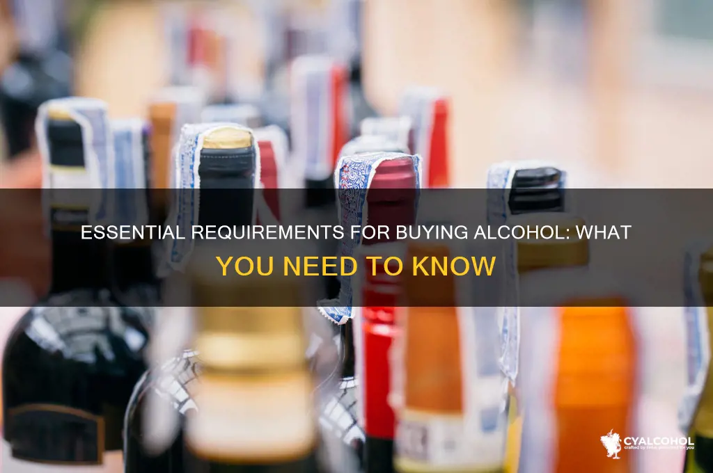 what you need to uy alcohol