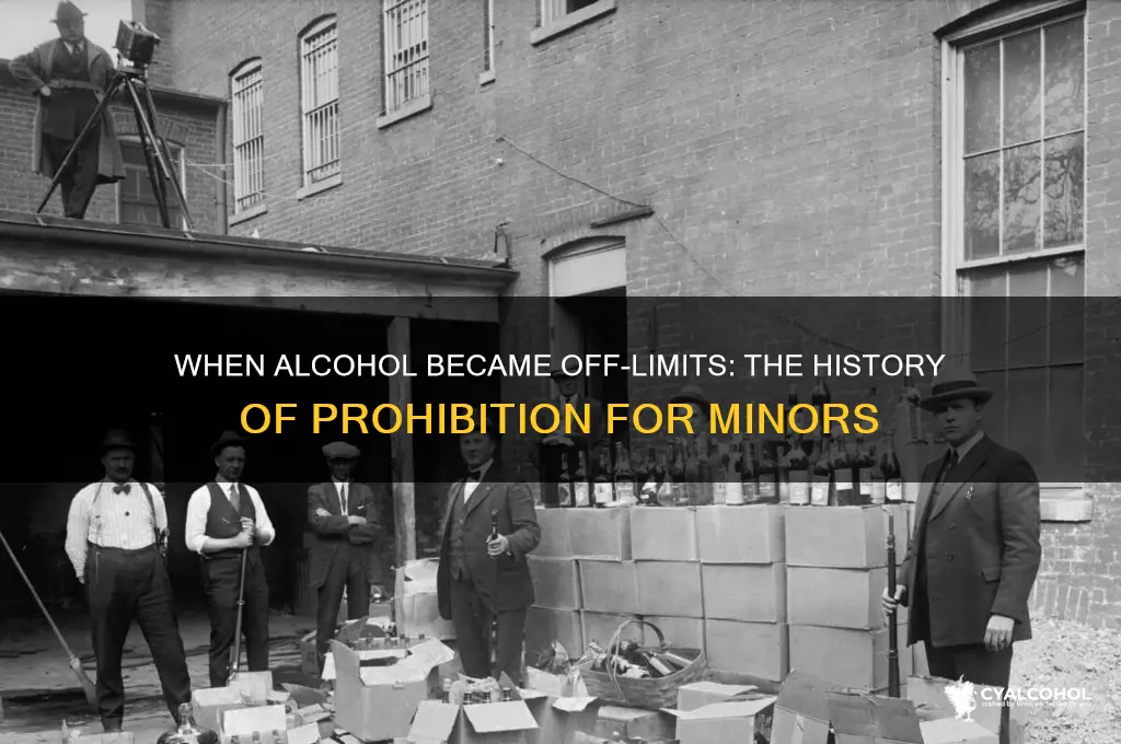 when alcohol became illegal for children