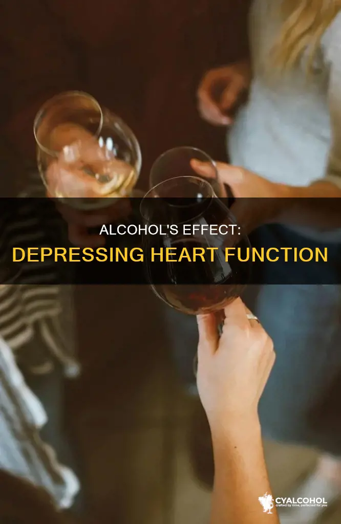 when alcohol is consumed the heart function is depressed