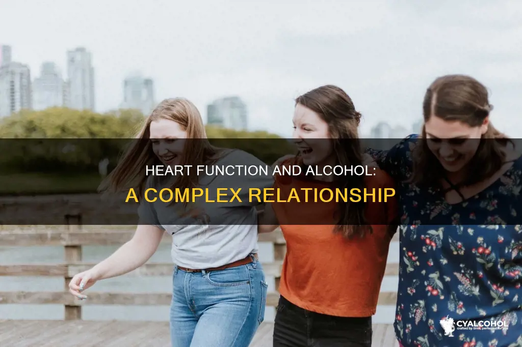 when alcohol is consumed the heart function is increased