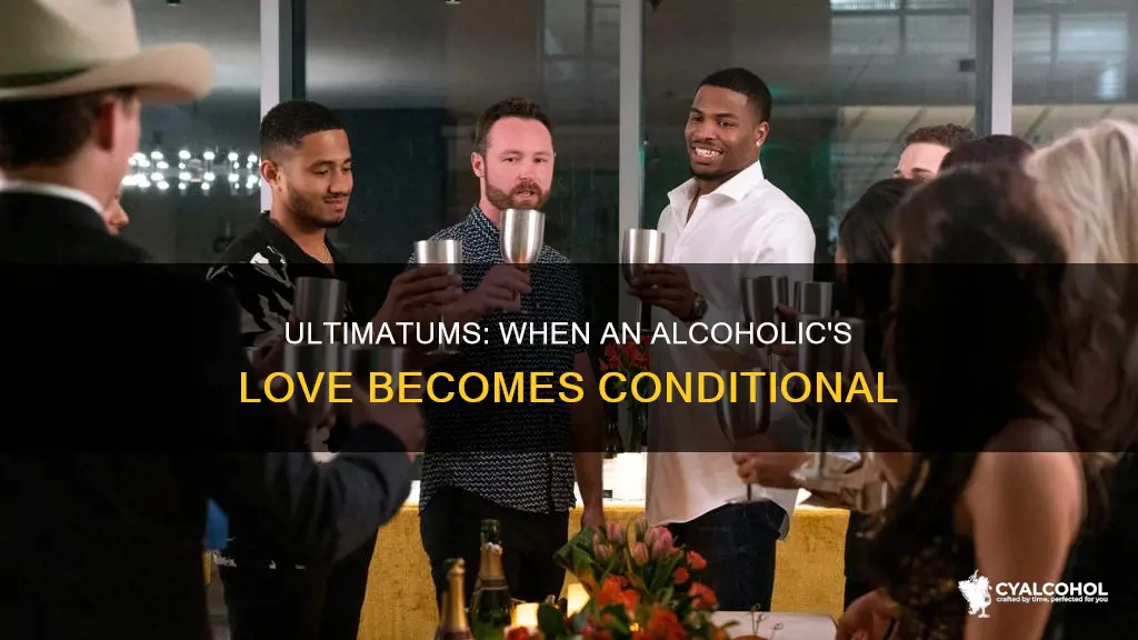 when an alcoholic gives you an ultimatum to leave