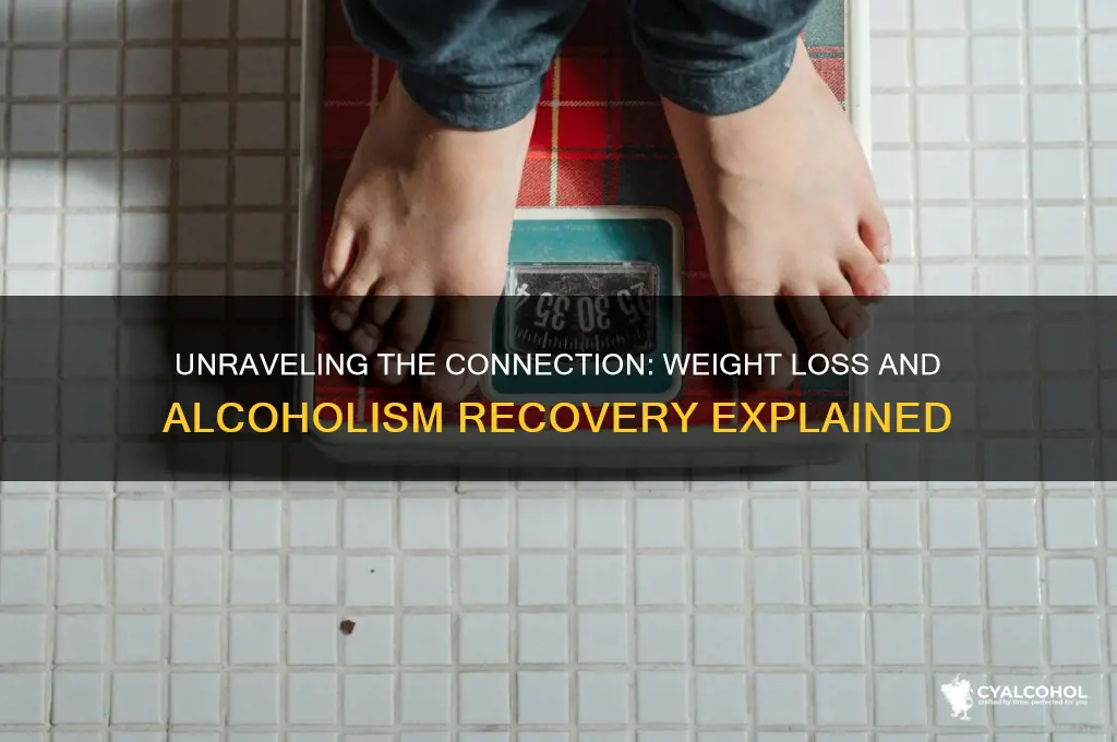when an alcoholic starts losing weight