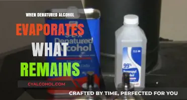What's Left After Denatured Alcohol Evaporates: A Chemical Breakdown