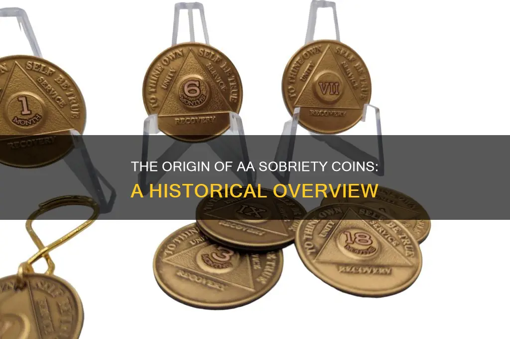when did alcoholics anonymous introduce the sobriety coins