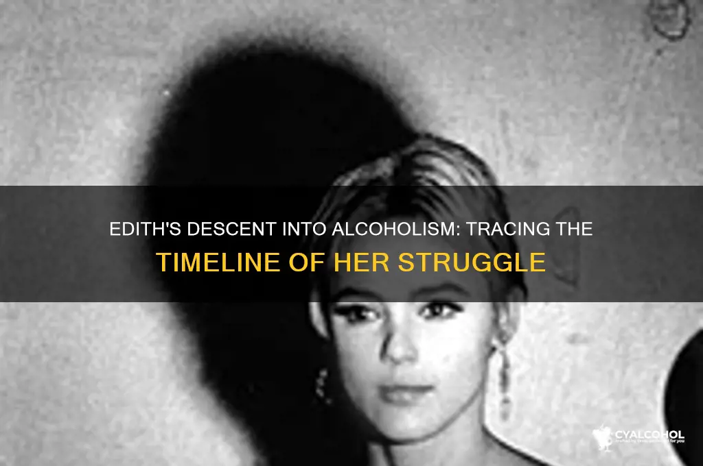 when did edith become an alcoholic