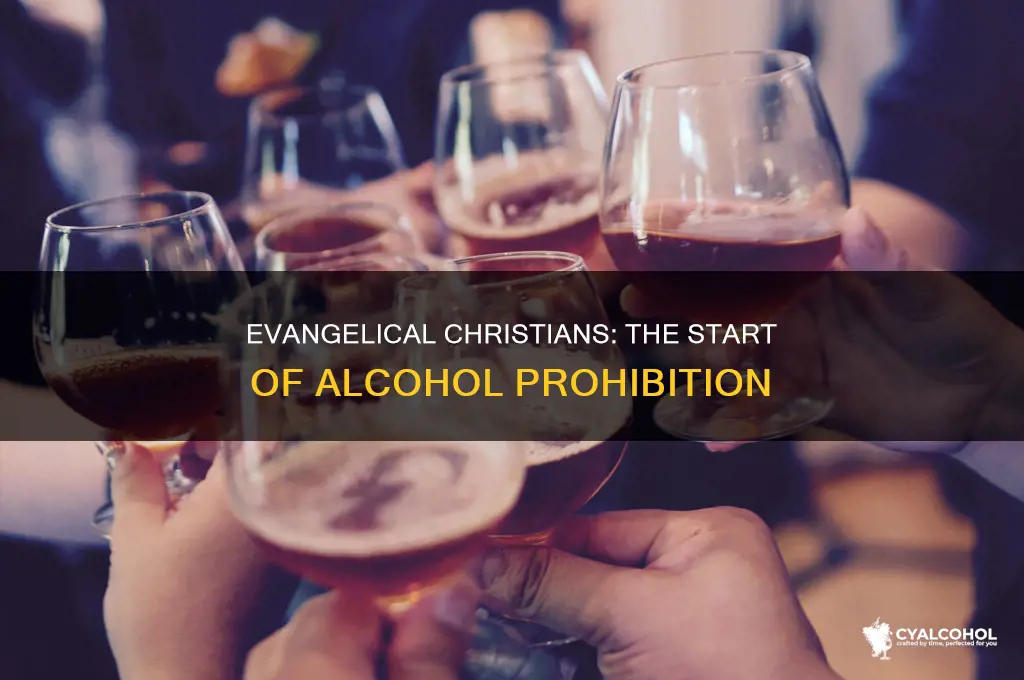 when did evangelical christian denominations begin to prohibit alcohol