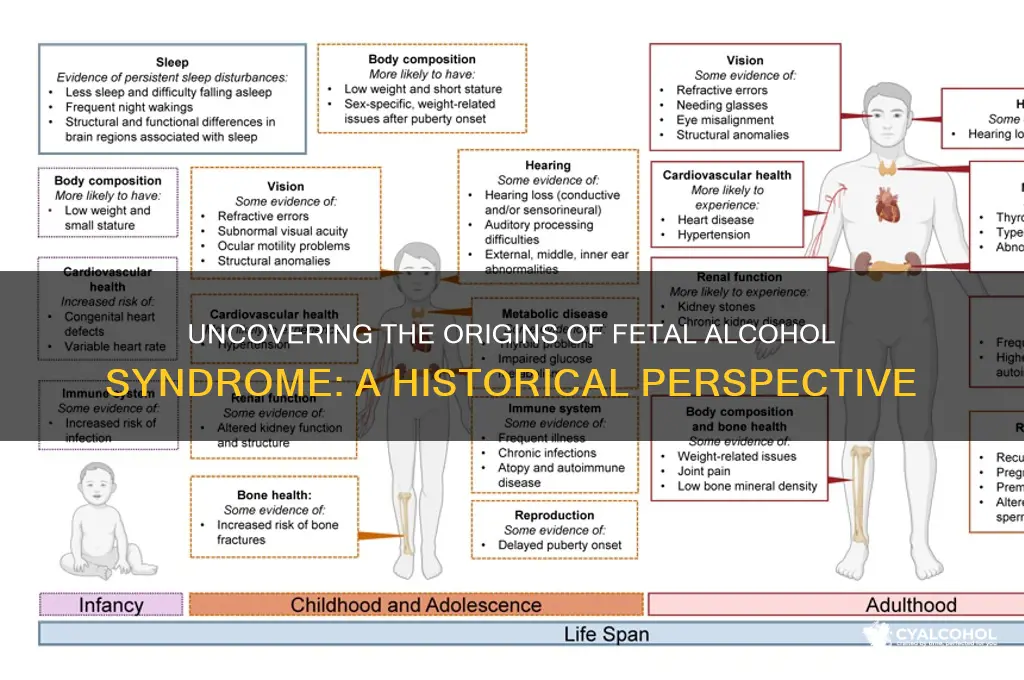 when did fetal alcohol syndrome start