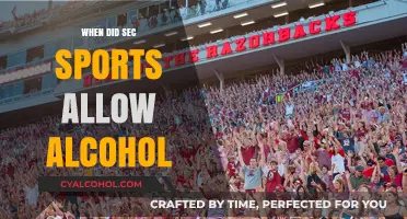 SEC Sports and Alcohol: When Did the Policy Change?