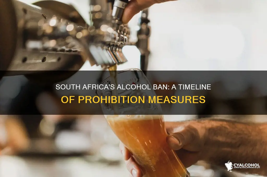when did south africa ban alcohol