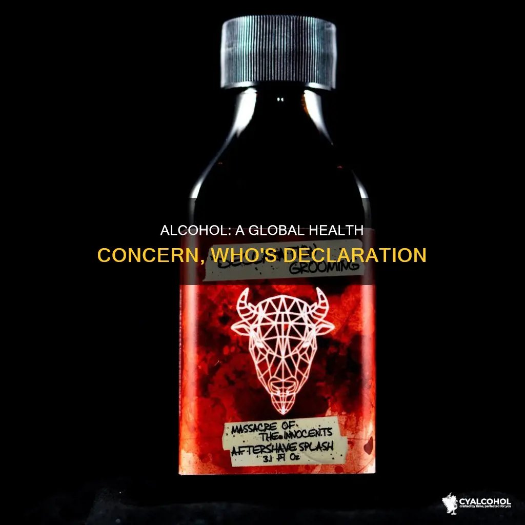 when did who declare alcohol a world health issue