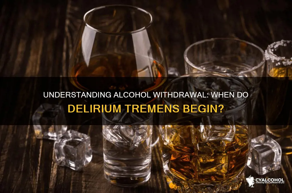 when do alcohol dt