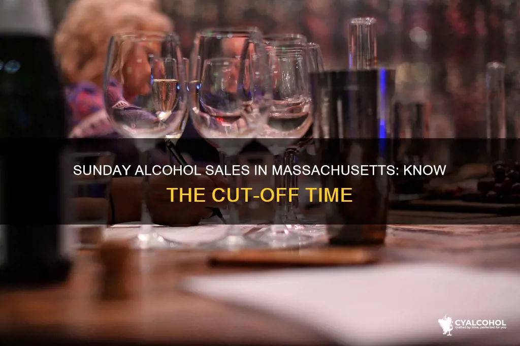 when do alcohol sales end in ma on sunday