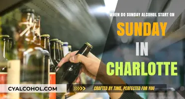 Alcohol Sales in Charlotte: Sunday Start Times