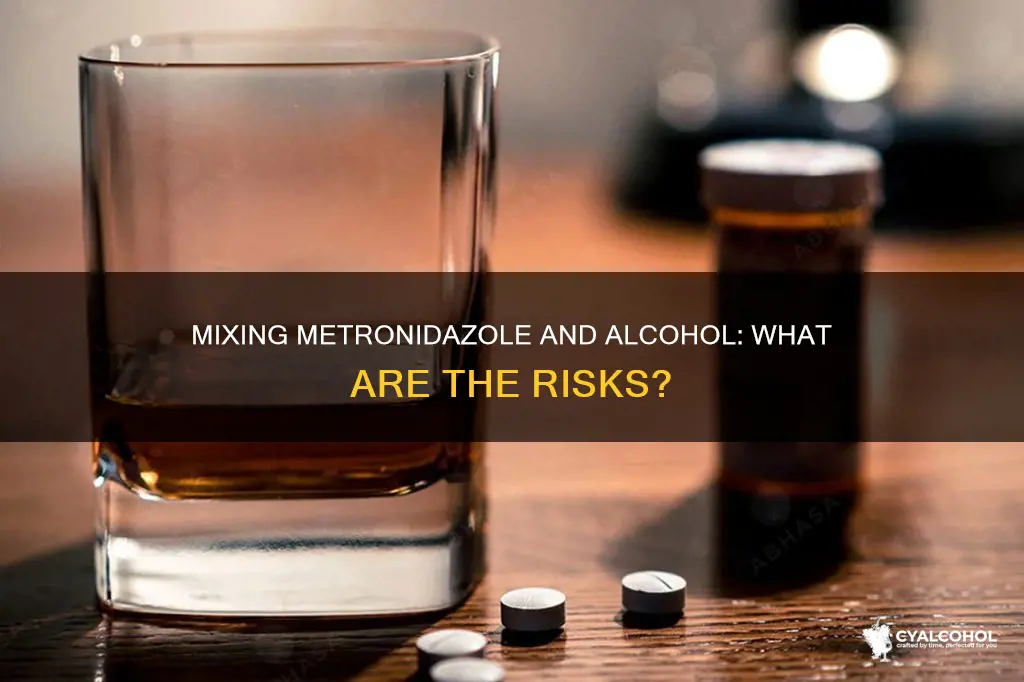when do the effecys of metronadizole and alcohol happwn