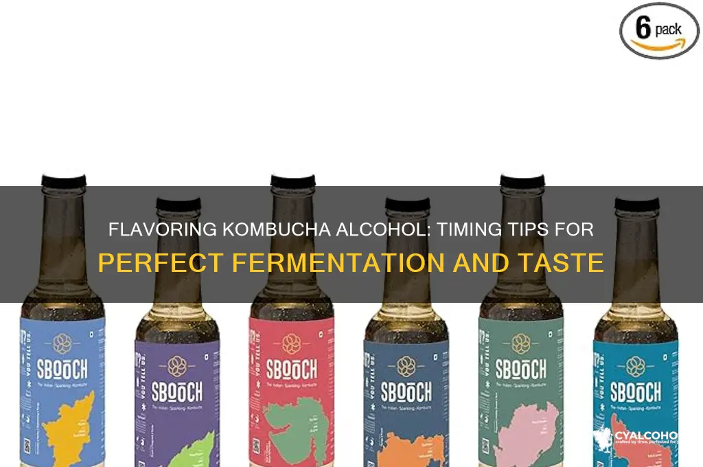 when do you flavor kombucha alcohol