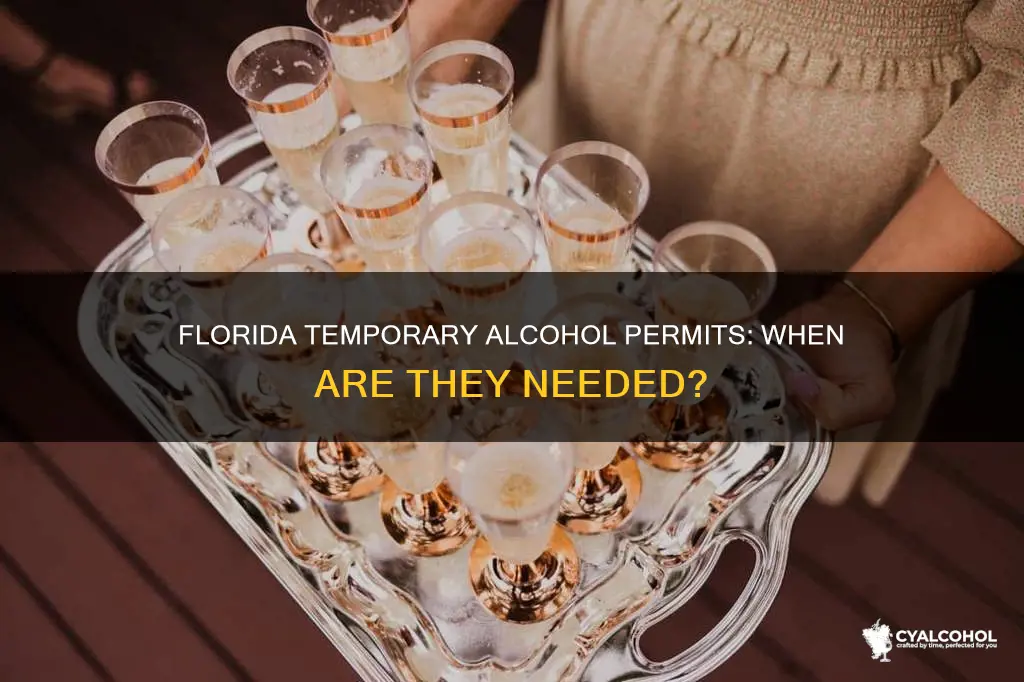 when do you need a temporary alcohol permit in florida