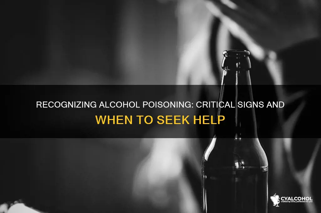 when do ypu have alcohol poisoning