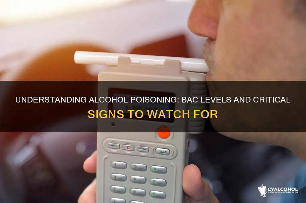 when does alcohol poisoning occur bac