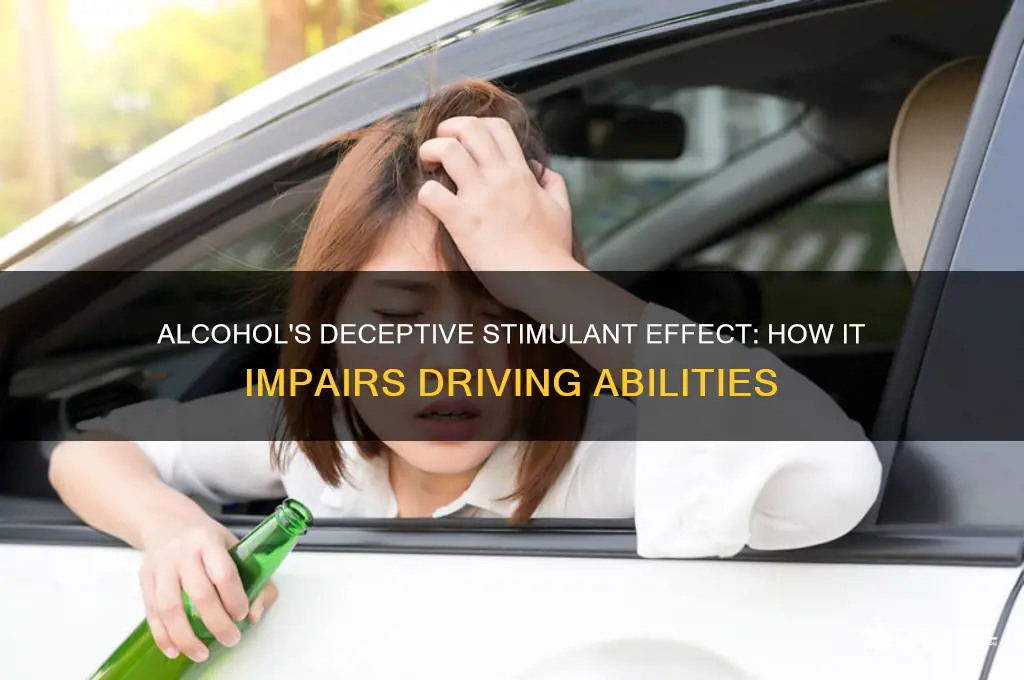 when driving alcohol is a stimukant