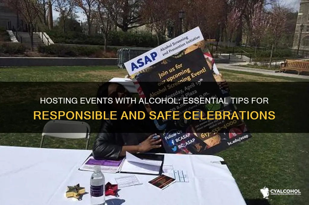 when hosting an event with alcohol