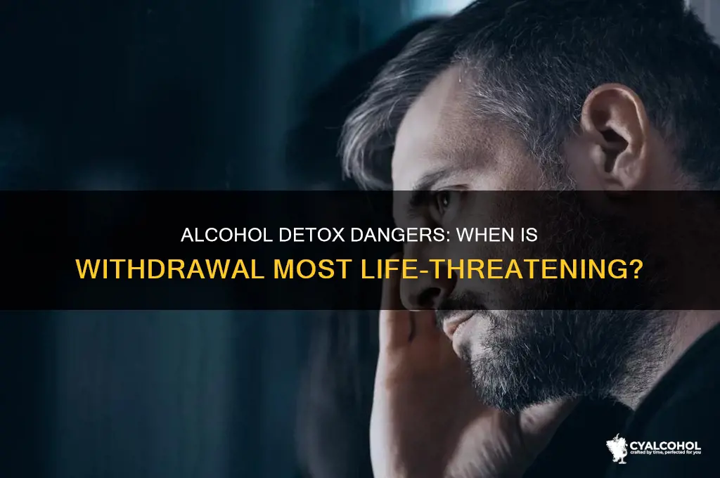when id alcohol detox most dangerous