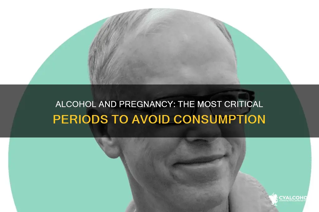 when is alcohol consumption the worst during pregnancy