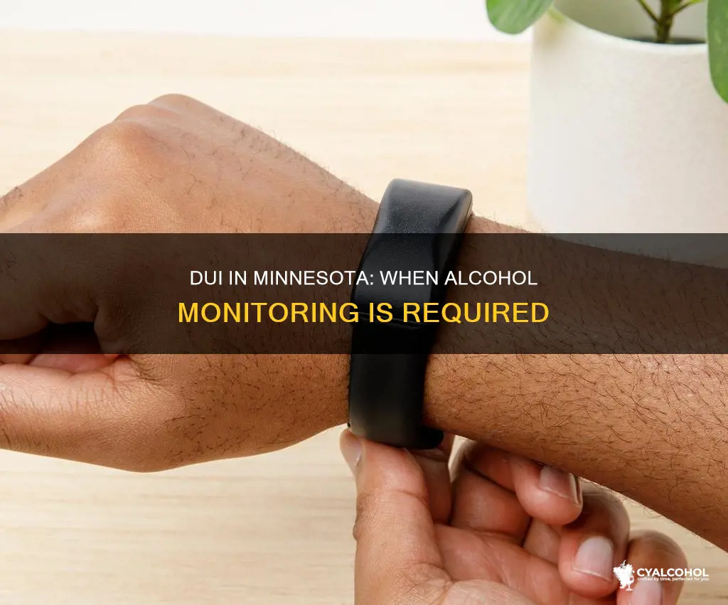 when is alcohol monitoring required for dui in minnesota
