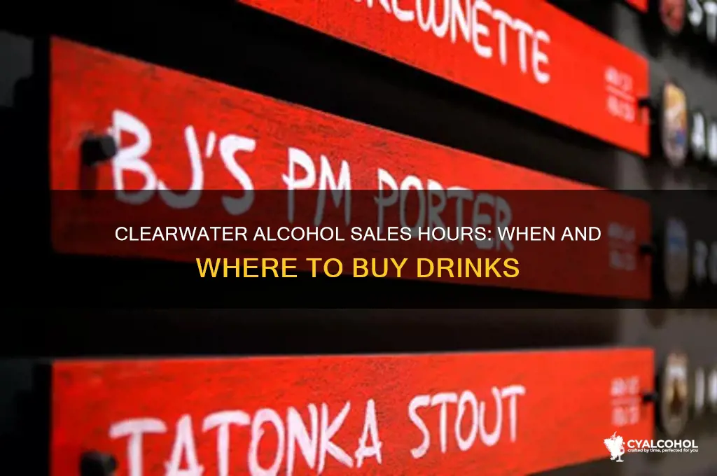 when is alcohol sold in clearwater