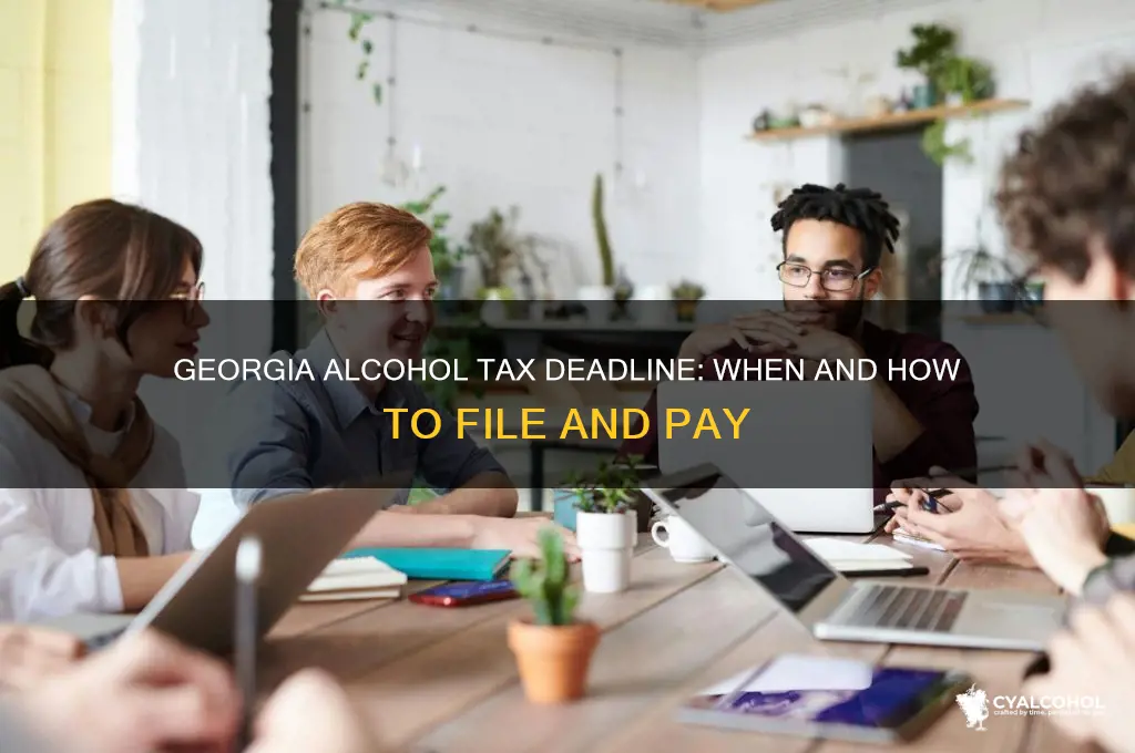 when is ga alcohol tax due