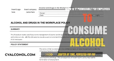 Alcohol Consumption: When Can Employees Drink?