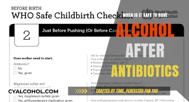 Antibiotics and Alcohol: Safe Gap Time?