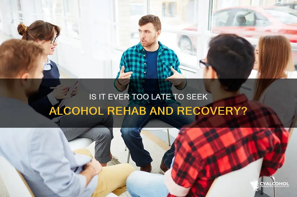 when is it too late for alcohol rehab