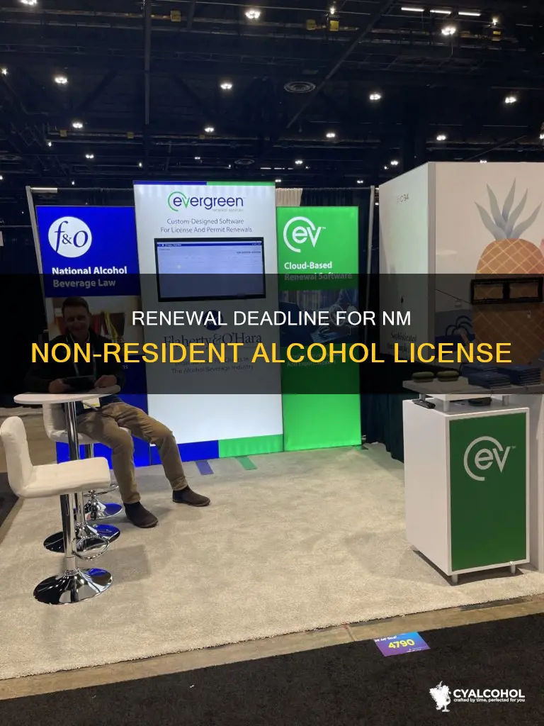 when is nm non-resident alcohol license renewal due