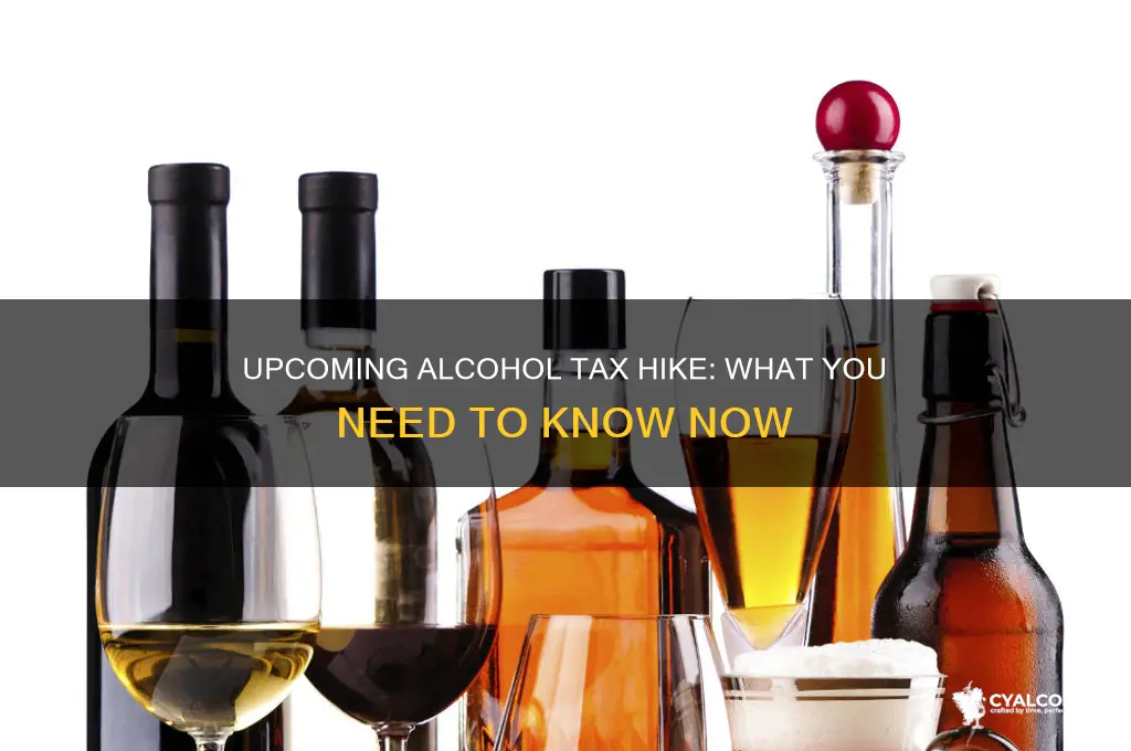 when is the alcohol tax increase