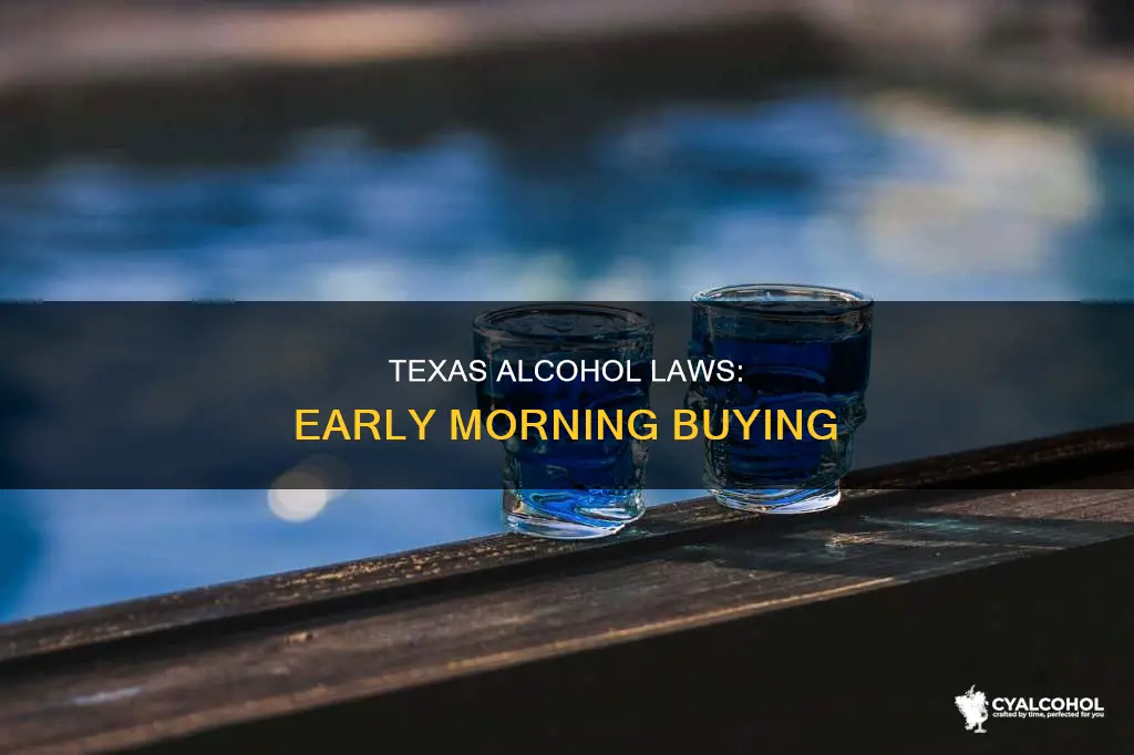 when is the earliest to bye alcohol in texas