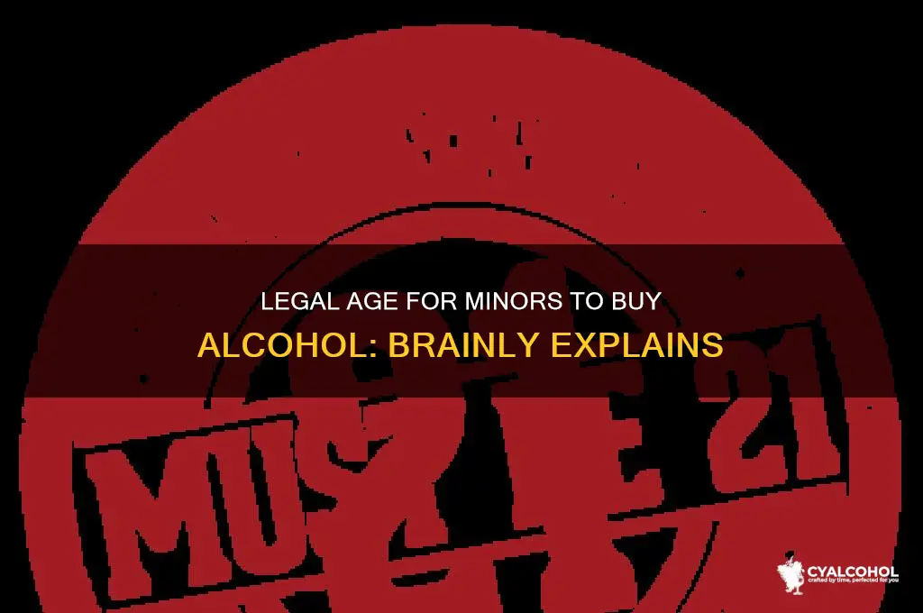 when may a minor legally purchase alcohol brainly
