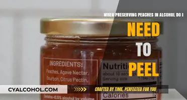 Peach Preservation: Alcohol, Peel, and All
