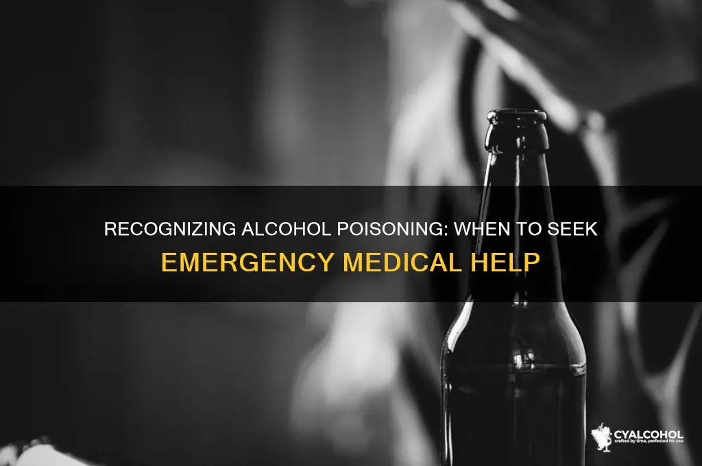 when to call for alcohol poisoning