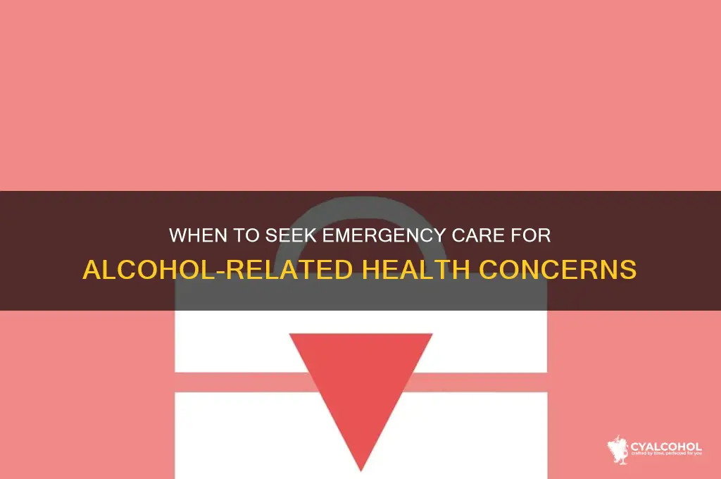 when to go to hospital alcohol