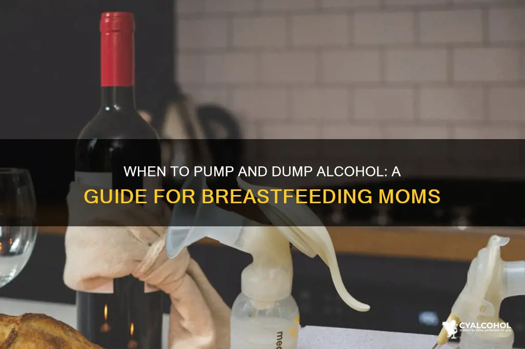 when to pump and dump alcohol