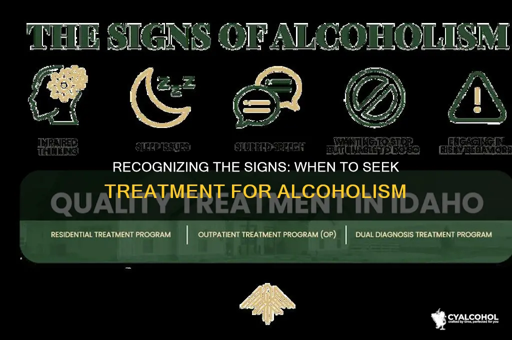 when to seek treatment for alcoholism