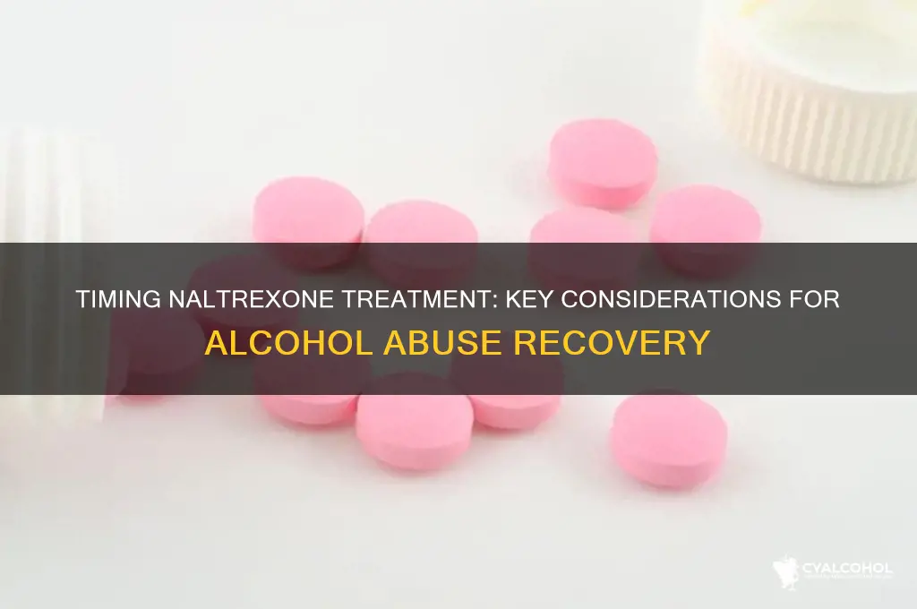 when to start naltrexone for alcohol abuse disorder