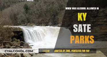When Did Kentucky State Parks Permit Alcohol Consumption?