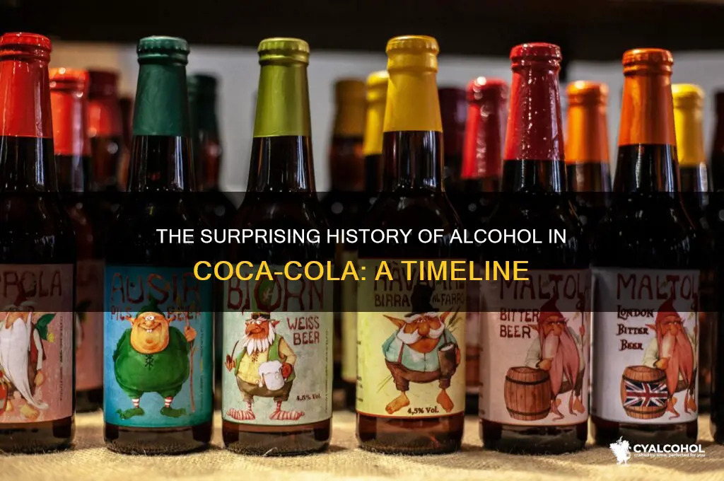 when was alcohol in coca cla