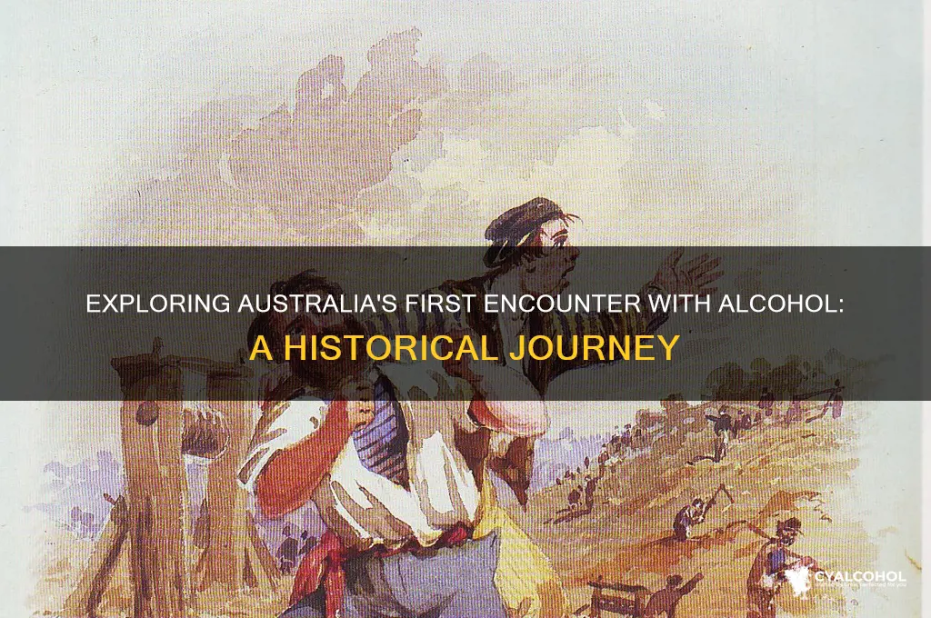 when was alcohol introduced to australia